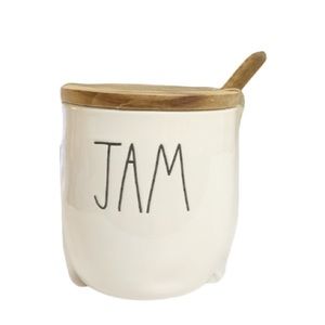 NEW Rae Dunn JAM Server with Wooden Lid & Spoon